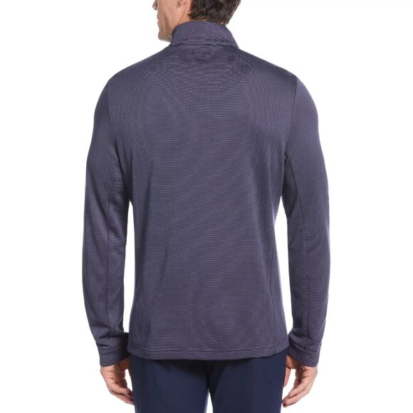 Ben Hogan Men Sweater Micro Jacquard 1/4 Zip Golf Sweater Blue Size M NWT - Picture 7 of 13